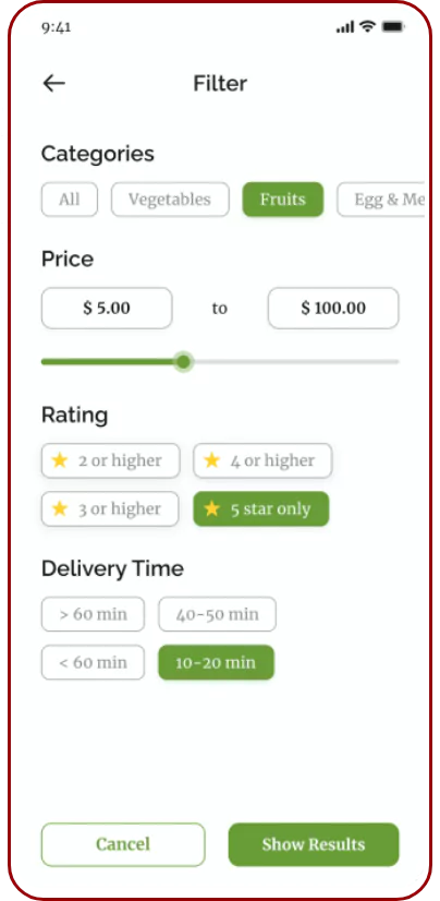 On-Demand Agriculture App Screen