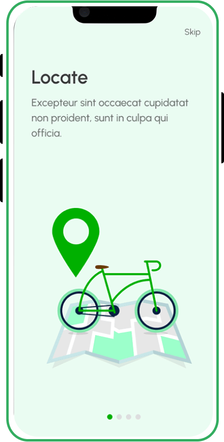 Bike Rental App screen