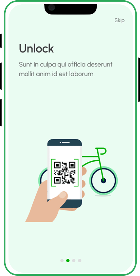 Bike Rental App screen