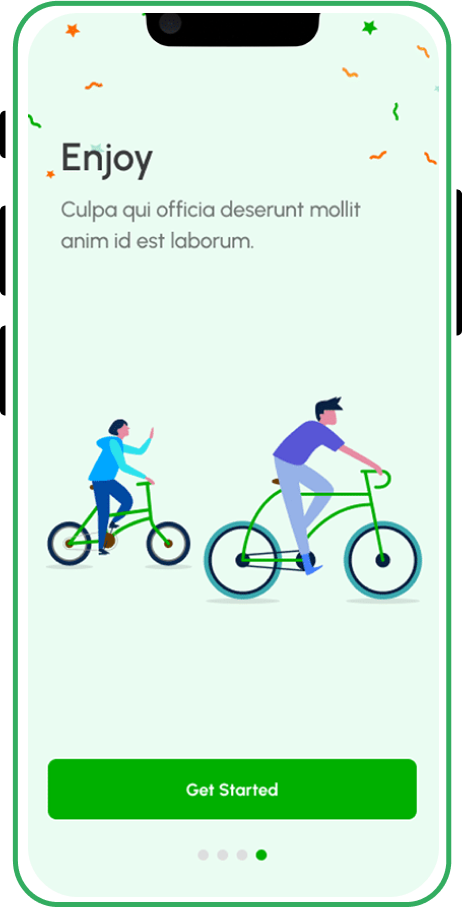 Bike Rental App screen