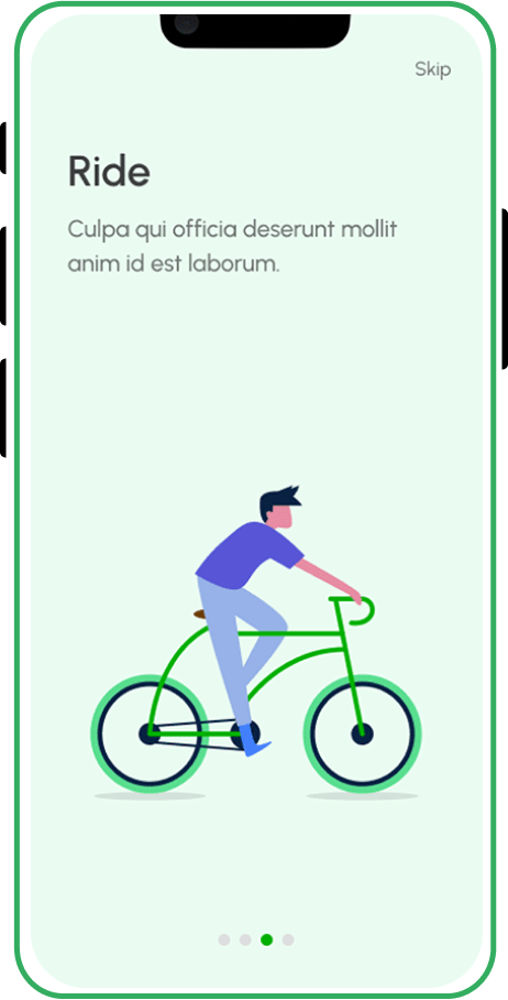 Bike Rental App screen