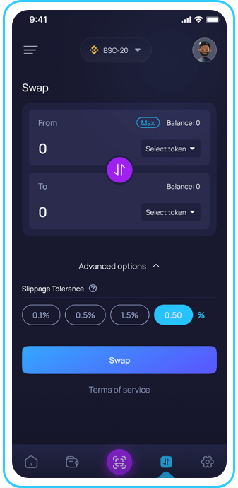 Crypto Payment Gateway  screen