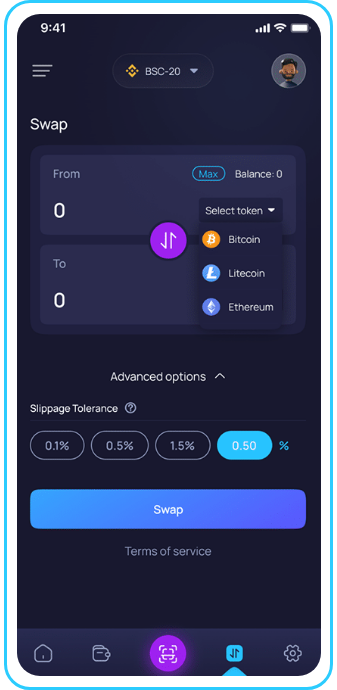 Crypto Payment Gateway  screen