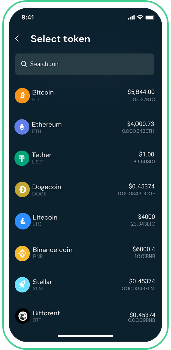 DeFi Development screen