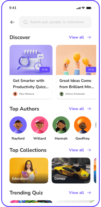 Education App screen