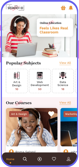 Education App screen