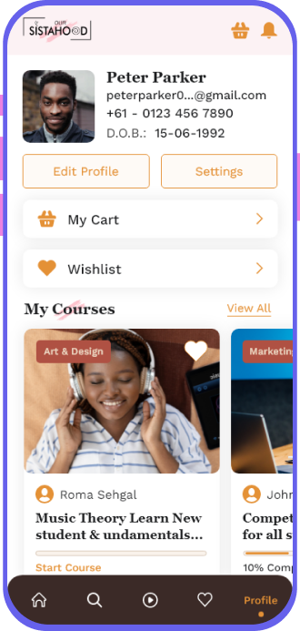 Education App screen