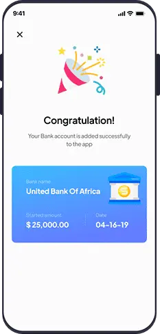 Fintech App screen