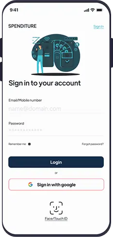 Fintech App screen