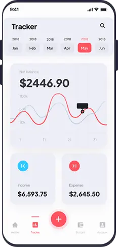 Fintech App screen