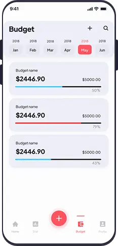 Fintech App screen