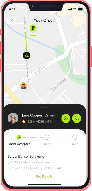 Delivery Agent App Features