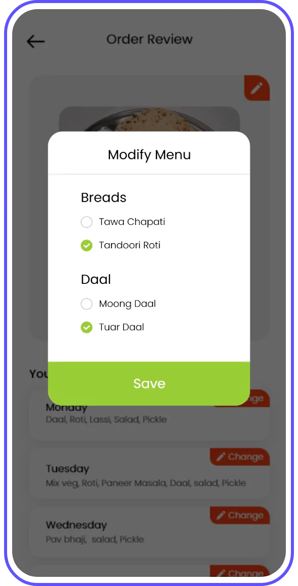 On-demand Food Delivery App Screen