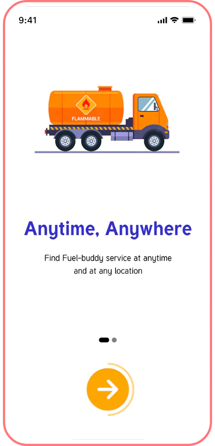 Fuel Delivery App Screen