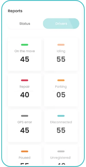 GPS Tracking App screen