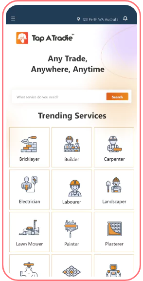 Home Service App Screen