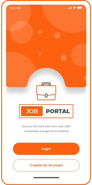 Job Portal screen