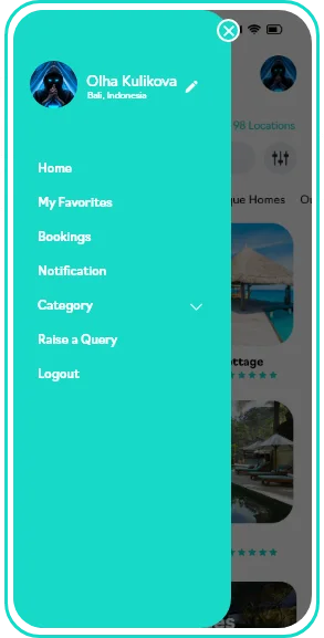 Real Estate App screen