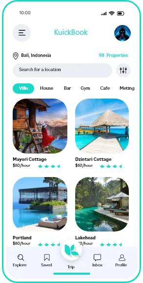 Real Estate App screen