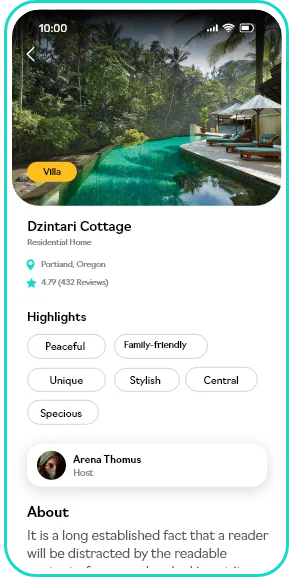 Real Estate App screen