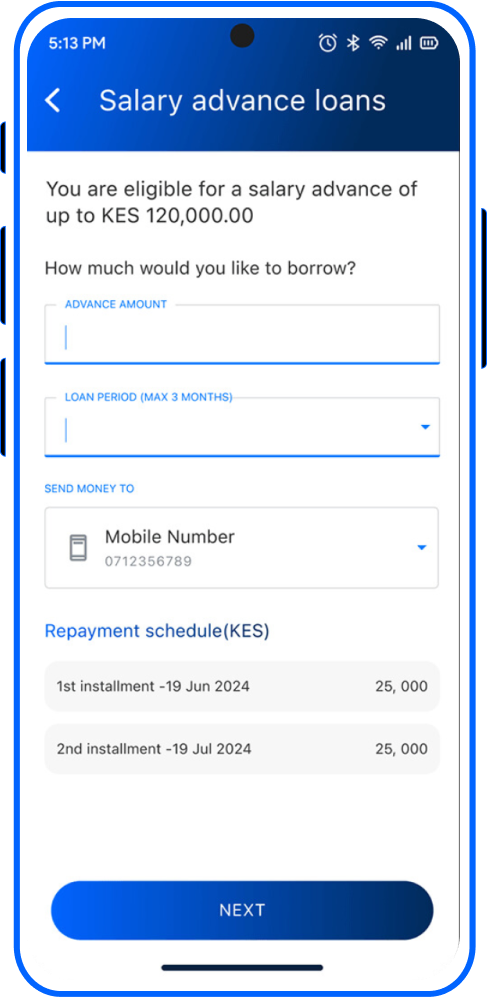 Loan Lending App screen