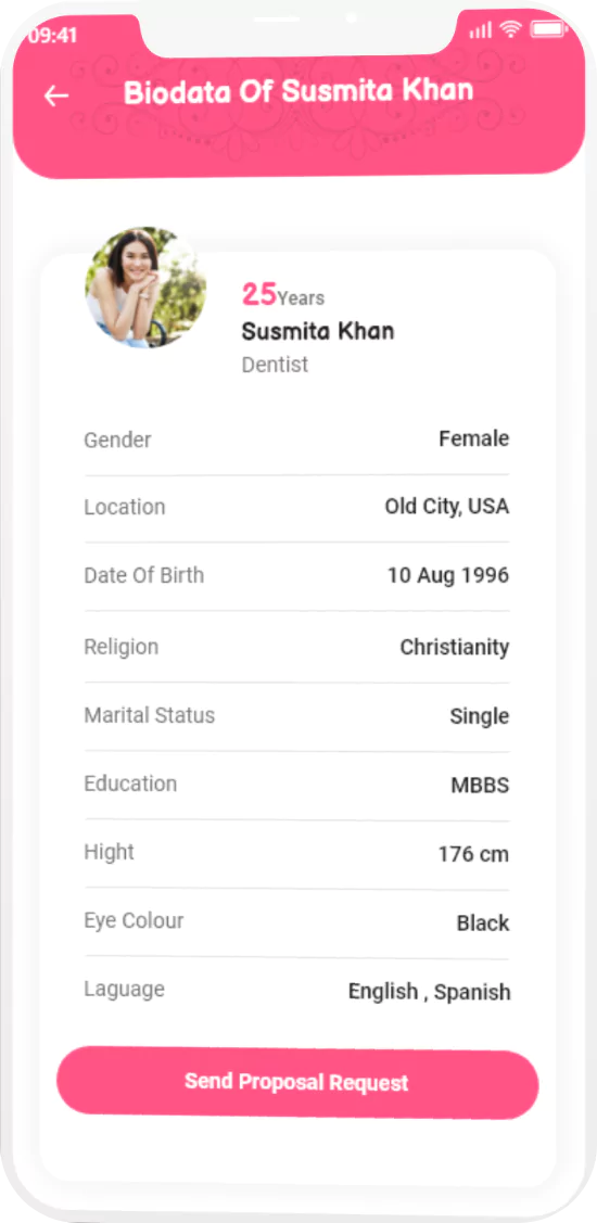 Matrimony App Screen