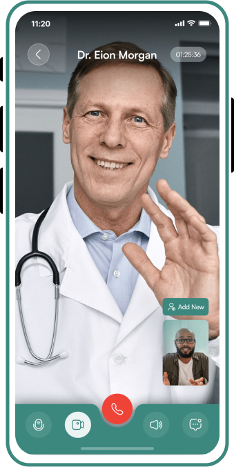 On-Demand Doctor App screen