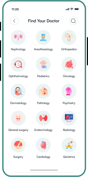 On-Demand Doctor App screen