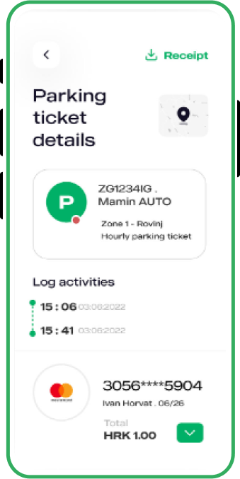 Parking Finder App screen