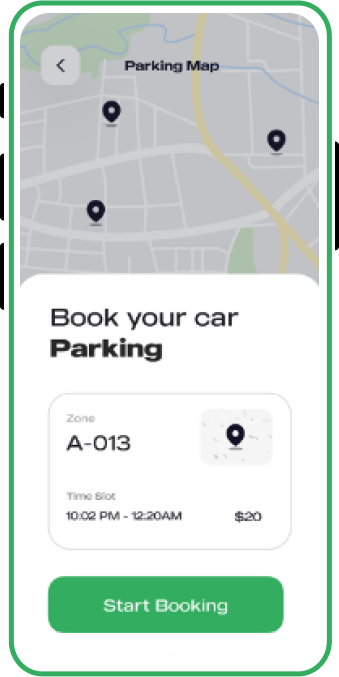 Parking Finder App screen