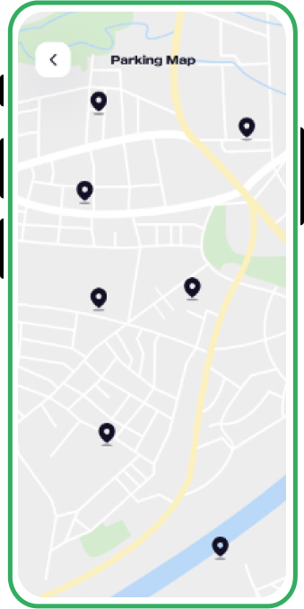 Parking Finder App screen