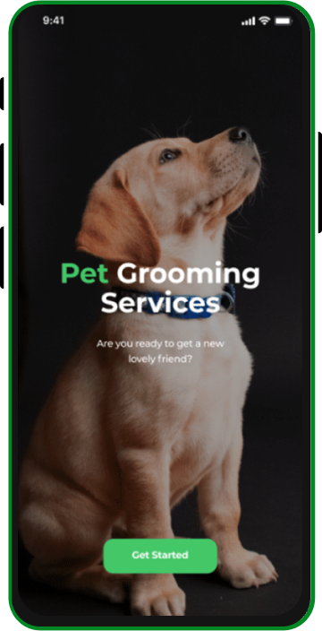 Pet Grooming App screen