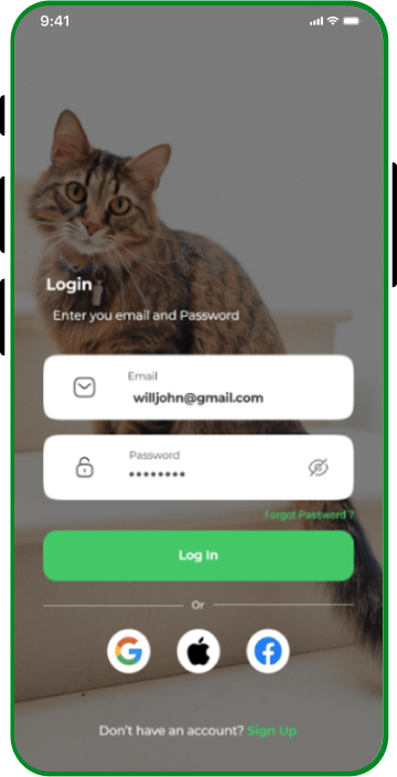 Pet Grooming App screen