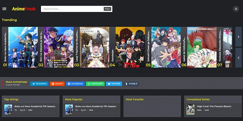 AnimeFreak aniwatch alternatives