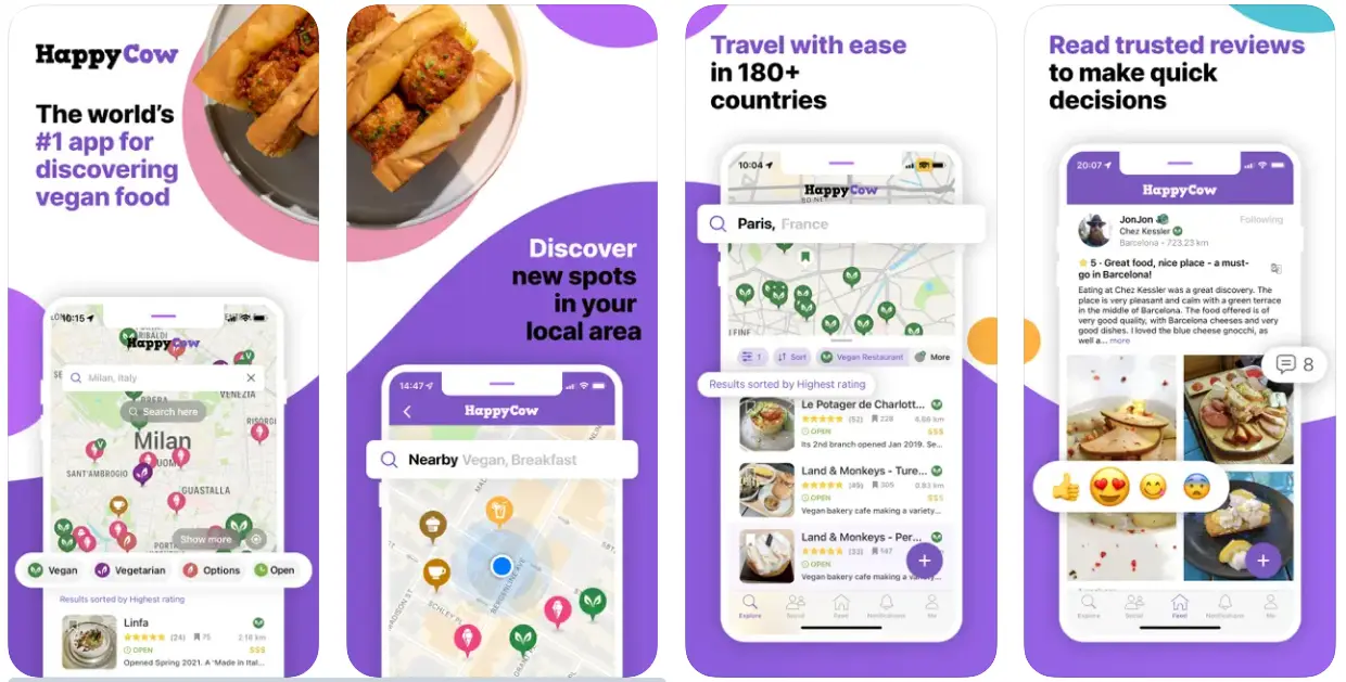 Best Restaurant App: Happy Cow