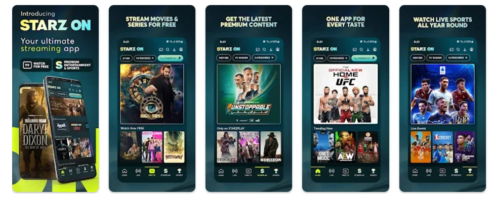 Starz Video Streaming App