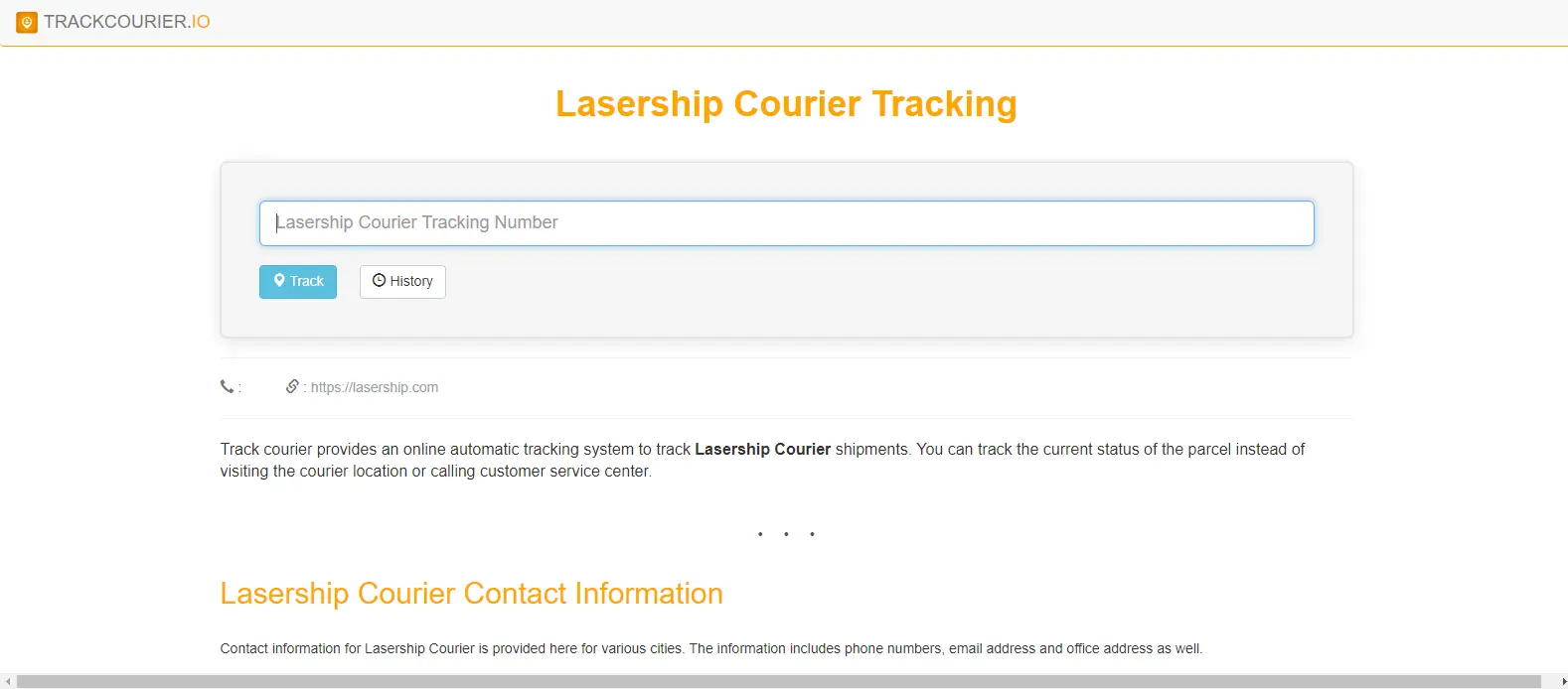 LaserShip Courier Services