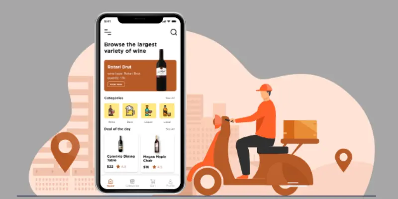 alcohol delivery app development