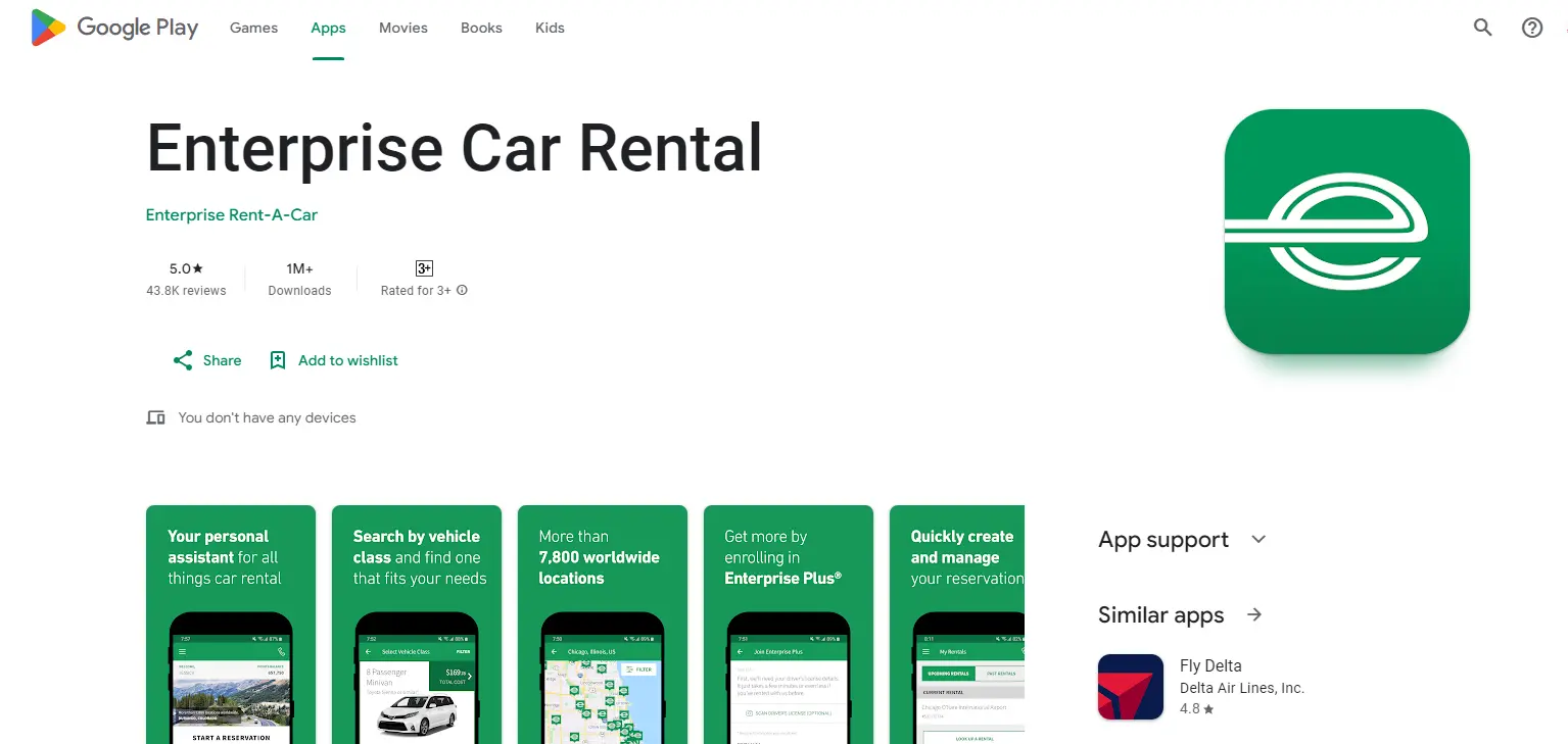 Enterprise a Car Rental App
