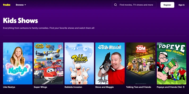 TUBI TV alternative of 123movies 