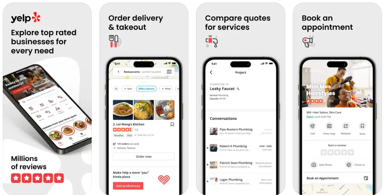 Best Restaurant App: Yelp