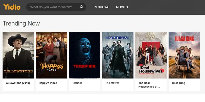 Yidio alternative of 123movies 